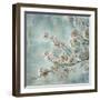 Aqua Blossoms I-John Seba-Framed Art Print