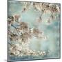 Aqua Blossoms II-John Seba-Mounted Art Print