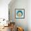 Aqua Blue Orange Elements-Irena Orlov-Framed Art Print displayed on a wall