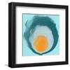 Aqua Blue Orange Elements-Irena Orlov-Framed Art Print