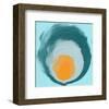 Aqua Blue Orange Elements-Irena Orlov-Framed Art Print