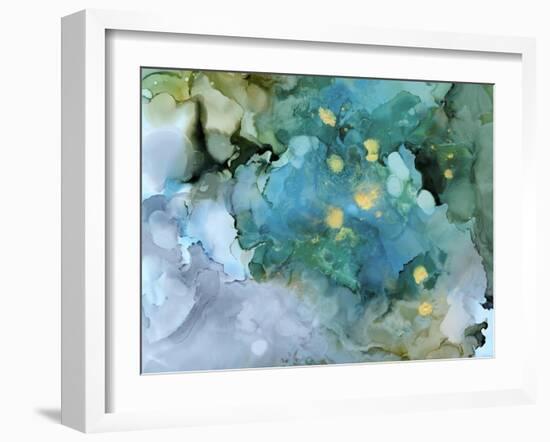 Aqua Brume I-Victoria Borges-Framed Art Print