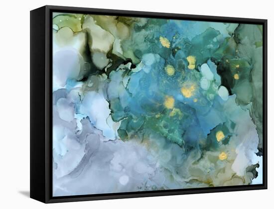 Aqua Brume I-Victoria Borges-Framed Stretched Canvas