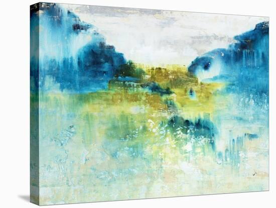 Aqua Cascade-Alexys Henry-Stretched Canvas