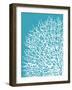 Aqua Coral I-Sabine Berg-Framed Art Print