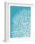 Aqua Coral I-Sabine Berg-Framed Art Print