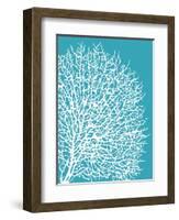 Aqua Coral II-Sabine Berg-Framed Art Print