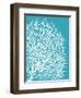 Aqua Coral II-Sabine Berg-Framed Art Print