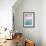 Aqua Dolphin-Alixandra Mullins-Framed Art Print displayed on a wall