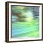 Aqua Dunes-Mindy Sommers-Framed Giclee Print