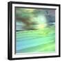 Aqua Dunes-Mindy Sommers-Framed Giclee Print