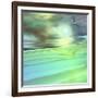 Aqua Dunes-Mindy Sommers-Framed Giclee Print