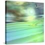 Aqua Dunes-Mindy Sommers-Stretched Canvas