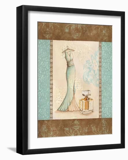 Aqua Fashion I-Sophie Devereux-Framed Art Print