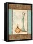 Aqua Fashion II-Sophie Devereux-Framed Stretched Canvas