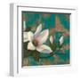 Aqua Floral II-T^ C^ Chiu-Framed Art Print