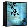 Aqua Floral II-James Burghardt-Framed Stretched Canvas