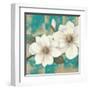 Aqua Floral II-Tc Chiu-Framed Art Print