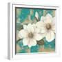 Aqua Floral II-Tc Chiu-Framed Art Print