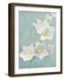 Aqua Floral IV-Amy Melious-Framed Art Print