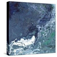 Aqua Flow III-Rikki Drotar-Stretched Canvas