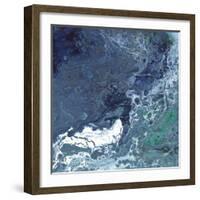 Aqua Flow III-Rikki Drotar-Framed Giclee Print