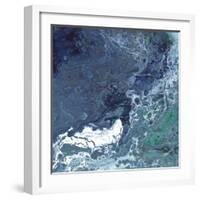 Aqua Flow III-Rikki Drotar-Framed Giclee Print