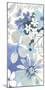 Aqua Flowers-Sandra Jacobs-Mounted Giclee Print