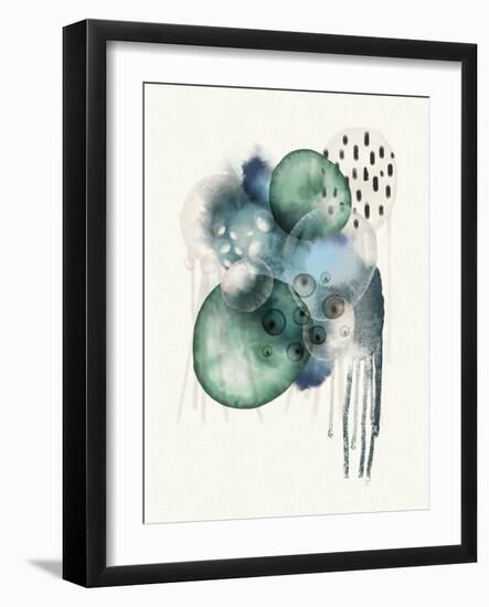 Aqua Harmony 1-Urban Epiphany-Framed Art Print