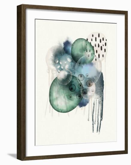 Aqua Harmony 1-Urban Epiphany-Framed Art Print