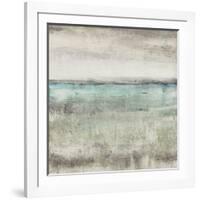 Aqua Horizon II-null-Framed Art Print