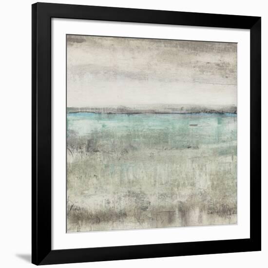 Aqua Horizon II-null-Framed Art Print