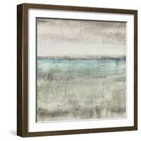 Aqua Horizon II-null-Framed Art Print