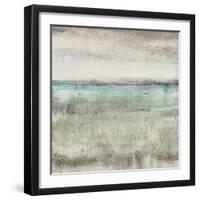 Aqua Horizon II-null-Framed Art Print