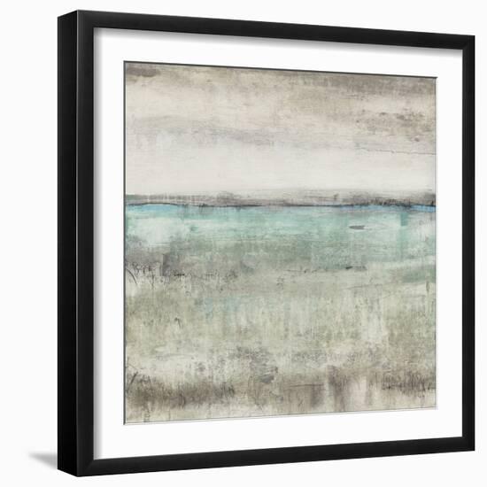 Aqua Horizon II-null-Framed Art Print