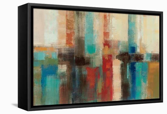 Aqua Horizon-Silvia Vassileva-Framed Stretched Canvas