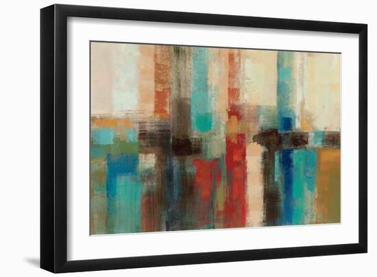 Aqua Horizon-Silvia Vassileva-Framed Art Print