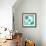 Aqua III-Irena Orlov-Framed Art Print displayed on a wall