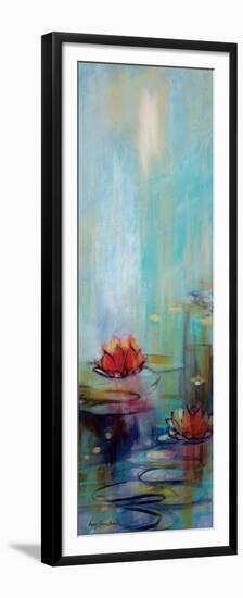 Aqua Lotus I-Karen Lorena Parker-Framed Premium Giclee Print