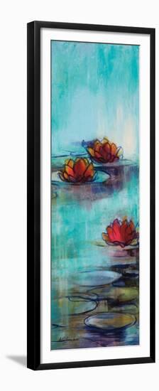 Aqua Lotus II-Karen Lorena Parker-Framed Premium Giclee Print