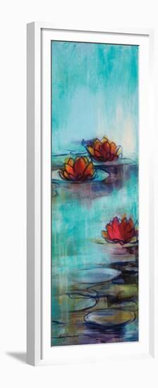 Aqua Lotus II-Karen Lorena Parker-Framed Premium Giclee Print
