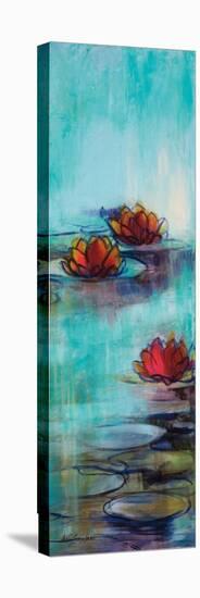 Aqua Lotus II-Karen Lorena Parker-Stretched Canvas