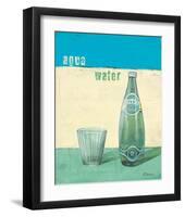 Aqua Minerale-Anna Flores-Framed Art Print