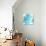 Aqua Mint Clematis I-Chris Paschke-Art Print displayed on a wall