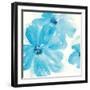 Aqua Mint Clematis I-Chris Paschke-Framed Art Print