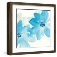 Aqua Mint Clematis II-Chris Paschke-Framed Art Print