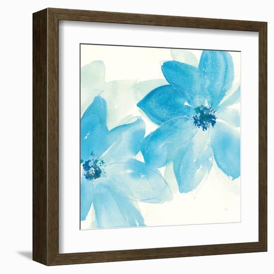 Aqua Mint Clematis II-Chris Paschke-Framed Art Print