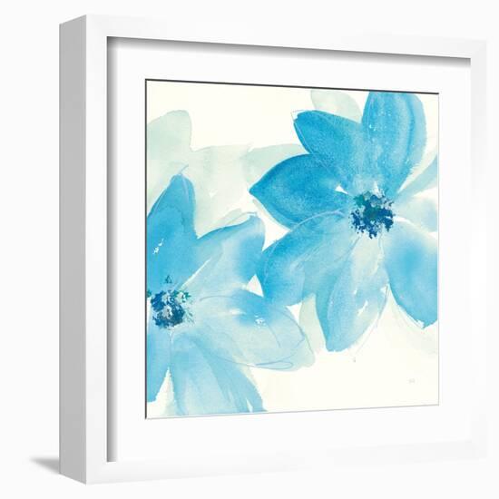 Aqua Mint Clematis II-Chris Paschke-Framed Art Print