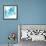 Aqua Mint Clematis II-Chris Paschke-Framed Art Print displayed on a wall