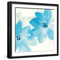 Aqua Mint Clematis II-Chris Paschke-Framed Art Print